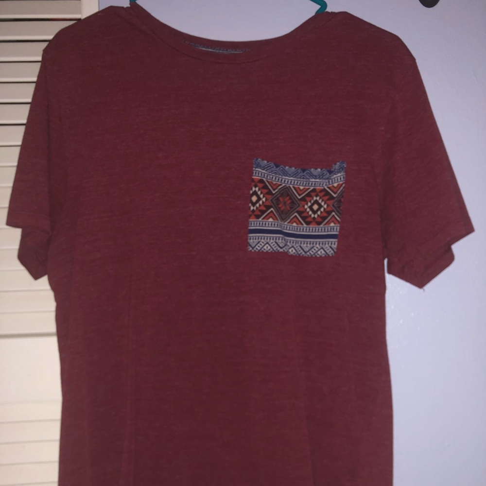Maroon pocket tee, size Medium. Great condition!